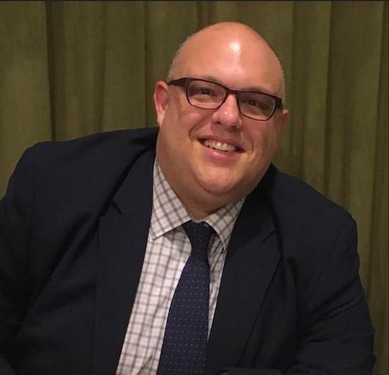 City Council candidate Justin Brannan receives endorsement from the UFT. Eagle photo by John Alexander