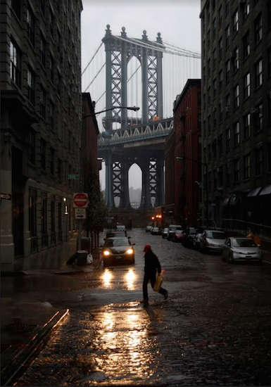 A disturbed 61-year-old man leapt from the Manhattan Bridge on Saturday night. His body was discovered near Adams and Front streets in DUMBO. AP Photo/Peter Morgan