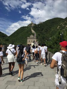 PAL teens visit the Great Wall of China. Photo courtesy of the Police Athletic League