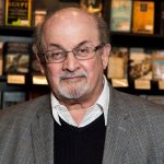 Author Salman Rushdie will be at BPL’s Central branch on Sept. 7 to present his new book. Photo by Grant Pollard/Invision/AP