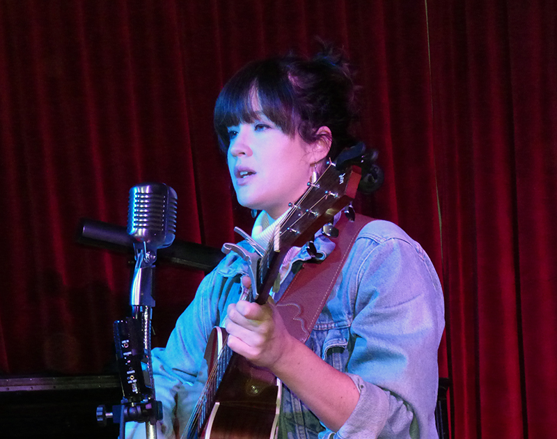 Singer-songwriter Caitlin Mahoney performed original works at The Liars’ League Songbook. Photo by Mary Frost