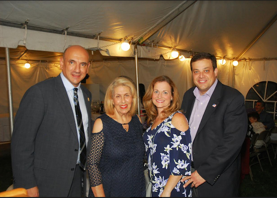 From left: Edward Mafoud, chairman of the St. Nicholas Home; Aida Nicolaou, St. Nicholas Home board member and event organizer; City Council nominee John Quaglione and his wife Kerry. Eagle photos by Arthur De Gaeta