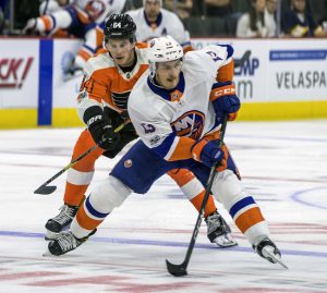 For the second time in as many preseason games, rookie Mathew Barzal lit the lamp for the New York Islanders Wednesday night in Allentown, Pennsylvania AP Photo by Chris Szagola