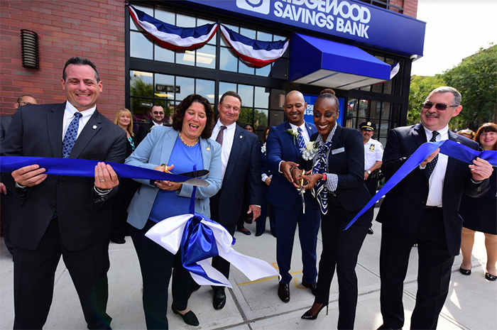 Ribbon-cutting ceremony at new Ridgewood Savings bank branch in Clinton Hill. Eagle photos by Andy Katz