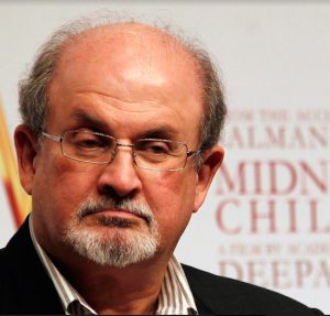 Author Salman Rushdie's newest work, “The Golden House,” depicts the reaction of Greenwich Village to the arrival of a new neighbor. AP Photo/Rajanish Kakade, File