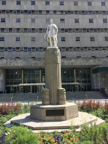 A daylong poll hosted by the Brooklyn Eagle on Monday invited readers to answer the question: “Should NYC's Christopher Columbus statues be removed?" Eagle file photo by Scott Enman