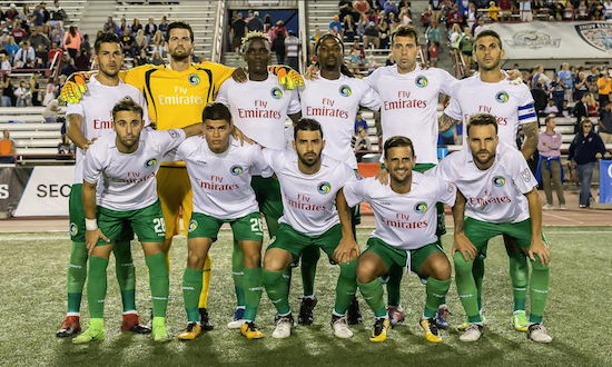 The Cosmos moved into the fourth and final playoff spot after they came back twice on Saturday to tie Indy Eleven 2-2. Photos courtesy of Indy Eleven