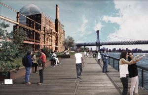 Here is Two Trees Management's new design plan for its makeover of the landmarked Domino Sugar Refinery building. Rendering by PAU courtesy of Two Trees Management