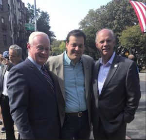 U.S. Rep. Dan Donovan has officially endorsed John Quaglione for City Council. From left: State Sen. Marty Golden, Quaglione, Donovan. Photo courtesy of John Quaglione