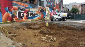 After two archaeological digs at an empty lot in Gowanus, officials have concluded that the property on Ninth Street and Third Avenue does not contain the remains of 19th-century slaves or Revolutionary War soldiers. Photo courtesy of AKRF