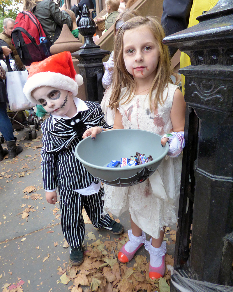 The streets of Cobble Hill are ground zero for zombies every Halloween. Photos by Mary Frost