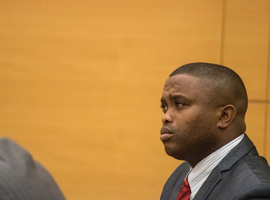 Wayne Isaacs is on trial for murder and manslaughter at Brooklyn Supreme Court for the death of Delrawn Small. Eagle photo by Paul Frangipane.