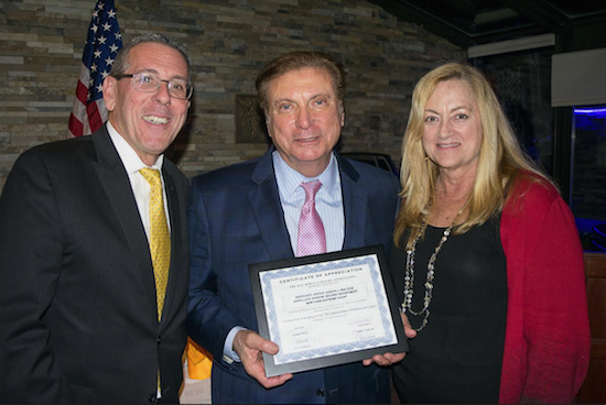 The Bay Ridge Lawyers Association hosted Justice Joseph Maltese for a CLE on evidence during its most recent meeting. Pictured from left: Immediate past President Stephen Spinelli, Justice Joseph Maltese and President Margaret Stanton. Eagle photos by Rob Abruzzese