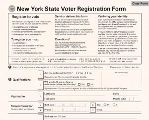 If you’re not yet registered and you want to vote in the Nov. 7 general election, you’ll have to submit your voter registration form by Friday. Photo by Mary Frost