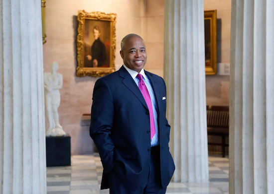 Borough President Eric Adams is calling on the city to erect statues and monuments in tribute to members of “underrepresented” communities. Photo courtesy of Borough President’s office