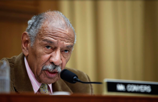 U.S. Rep. John Conyers (D-Detroit) speaks at a hearing of the House Judiciary subcommittee on Capitol Hill. The longtime lawmaker is facing increasing calls to step down in the wake of sexual harassment allegations against him. AP Photo/Alex Brandon, File