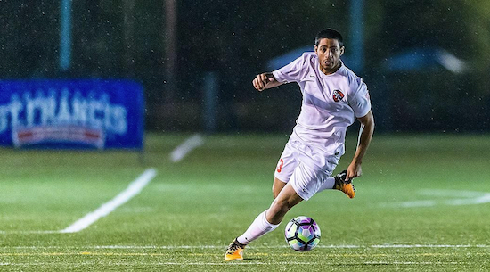 Nadim Saqui’s second-half goal wasn’t enough as SFC Brooklyn suffered a tough 3-2 overtime loss at Fordham last Friday night in the opening round of the NCAA College Cup. Photo courtesy of SFC Brooklyn Athletics