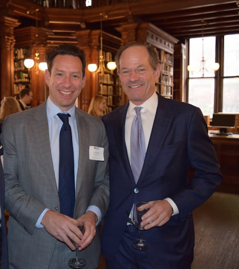 From left to right: Steve Smith of BPR Communications and Eliot Spitzer of Spitzer Enterprises. Eagle photos by Aidan Graham