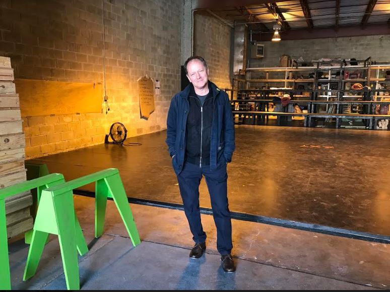 Artistic Director David Herskovits explores the Target Margin Theater’s brand new home in Sunset Park. Photo by Kelly Lamanna