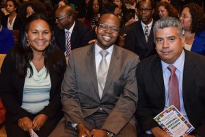 Eric Gonzalez (right) has been Brooklyn’s “acting” district attorney since October, when his predecessor Ken Thompson (left) died, but he officially shed that title after winning the general election on Tuesday. Eagle file photo by Rob Abruzzese