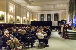 More than 200 people packed into the New York City Bar Association for a memorial for the late Justice Albert Tomei, who died in September. Eagle photos by Rob Abruzzese