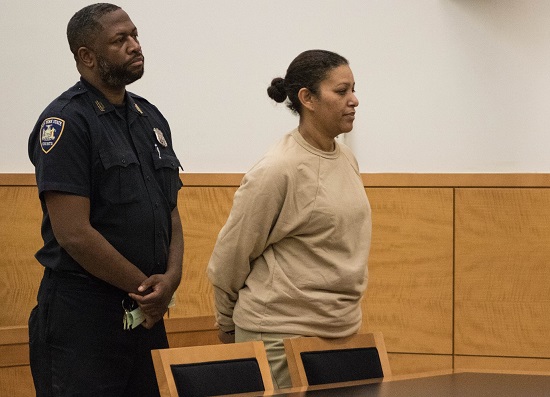 Suzette Troutman was arraigned on second-degree murder and burglary charges at Brooklyn Supreme Court for her alleged role in a Bed-Stuy home invasion that left an old man dead. Eagle photo by Paul Frangipane