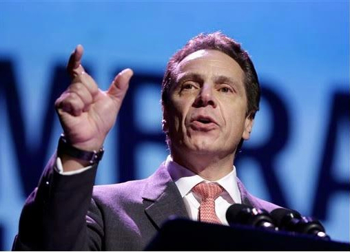 Gov. Andrew Cuomo signed state Sen. Marty Golden and Assemblymember Pamela Harris’ bill protecting that aims to protect tenants. AP Photo/Seth Wenig