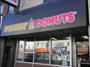 This Dunkin’ Donuts on 18th Avenue in Bensonhurst, is one of 139 in Brooklyn, according to the Center for an Urban Future. Eagle photo by Paula Katinas