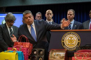 Brooklyn District Attorney-elect Eric Gonzalez announced the takedown of a nearly $150 million health care scheme that preyed on vulnerable Brooklynites. Eagle photo by Paul Frangipane