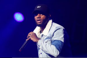 Bryson Tiller performs at the 2017 BET Experience at The Staples Center on Friday June 23, 2017, in Los Angeles. (Photo byWilly Sanjuan/Invision/AP)
