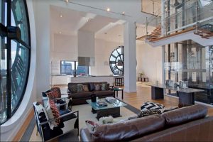 The penthouse of the DUMBO Clock Tower building takes the cake as the priciest home sold in Brooklyn in 2017. Photo courtesy of Corcoran Group