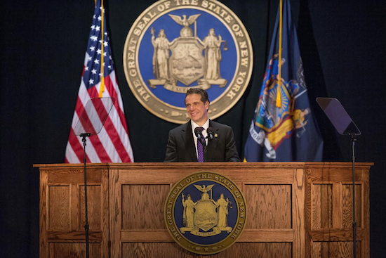 Gov. Andrew Cuomo called for an expansion of the Excelsior Scholarship program in his State of the State Address last week. Photo from Gov. Cuomo’s Flickr account
