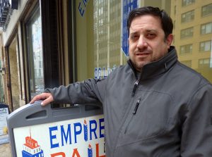 Managing Agent Anthony Pallone, who started with Empire Bail Bonds in 1999 at their 86 Livingston St. office in Downtown Brooklyn. Empire is one of the largest commercial bail bond agencies in the state. Eagle photo by Mary Frost