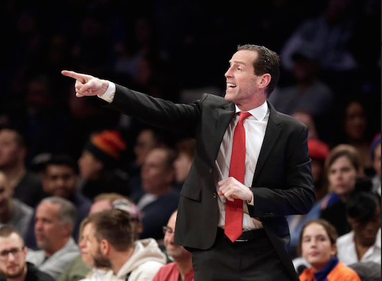 Head coach Kenny Atkinson is hoping his Nets and the rival Knicks can eventually become postseason competitors in the not-too-distant future. AP Photo by Seth Wenig