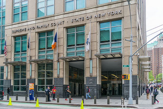 Mark Antoine was arraigned at Brooklyn Supreme Court (shown) for allegedly killing an innocent bystander in a traffic accident. Eagle file photo by Rob Abruzzese