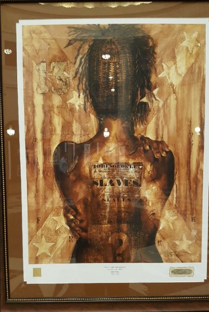 "Still On My Mind" by Kevin A. Williams, was one of the few donated by Faith Art Gallery in Brooklyn.
