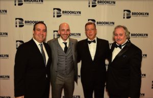 Brooklyn Chamber of Commerce President Emeritus Carlo Scissura, current President Andrew Hoan, Centennial Chairman Peter Meyer and Chamber COO Rick Russo. Photos by Andy Katz