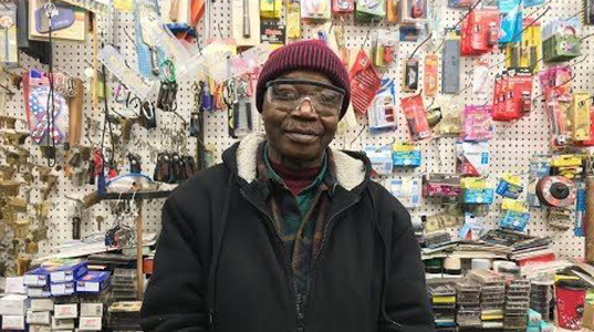 Neighbors have started a fundraising campaign to save Mohammed Kamara’s Crown Heights hardware store.  Photo courtesy of Maria Padilla