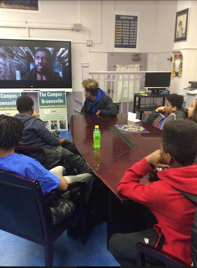 Teens got the rare chance to see the “Black Panther” movie before it premiered in theaters. Photo courtesy of Sen. Jesse Hamilton’s office
