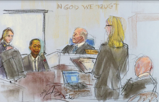 Court sketch by Alba Acevedo