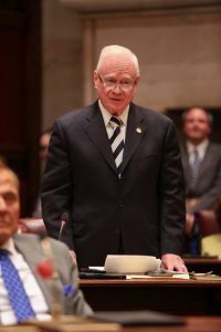 State Sen. Marty Golden speaking in the Senate. Photo courtesy of Marty Golden
