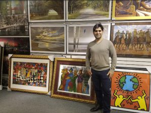 Tekin “Tony” Akbay, owner of the Faith Art Gallery on Jay Street in Downtown Brooklyn donated some pieces to the New York Supreme Court for use during its annual Black History Month celebration. Photos courtesy of the New York Supreme Court