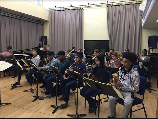 Members of the Jazz at Lincoln Center Youth Orchestra and Big Youth Band rehearses to get ready for its international debut in London this week. Photos by Alison Magistrali/WeBop