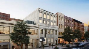 This is 135 Montague St.'s proposed rooftop addition, which the Landmarks Preservation Commission rejected. Rendering by Marin Architects via the Landmarks Preservation Commission