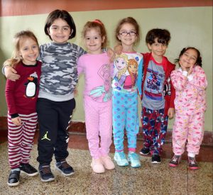 Students loved being able to come to school in their pajamas! Pajama Day was one of several Spirit Week events designed to foster school pride. Photos courtesy of Adelphi Academy of Brooklyn
