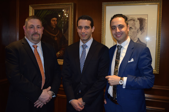 The Brooklyn Bar Association brought in a team that included (from left) Nicholas G. Himonidis, Mark DiMichael and James Anthony Wolff for a CLE on cryptocurrency and how lawyers can find it and track it during divorce litigation. Eagle photo by Rob Abruzzese