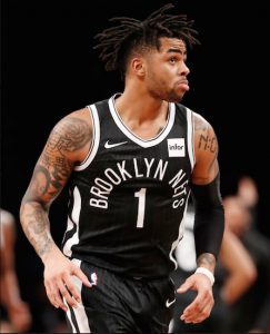 With 14 games left in this season, D’Angelo Russell finally has an opportunity to prove he can become the Nets’ on-court leader and franchise-type player. AP photo by Kathy Willens