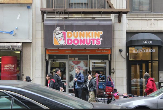 Dunkin’ Donuts has been the most ubiquitous national brand in the borough, with 139 shops. Photos by Arden Phillips