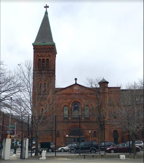 St. Paul's Evangelical Lutheran Church in Williamsburg is a designated city landmark. Eagle photos by Lore Croghan