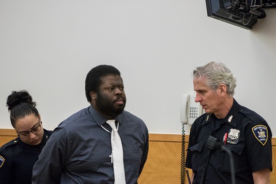 Daniel St. Hubert is on trial for allegedly stabbing two children in an East New York public housing elevator. Eagle file photo by Paul Frangipane